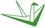 alt=grüner Logo Kranich der Selbsthilfegruppe Kranich